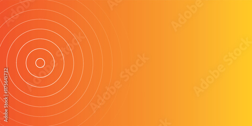 Abstract orange background with diagonal lines. Dynamic shapes compose