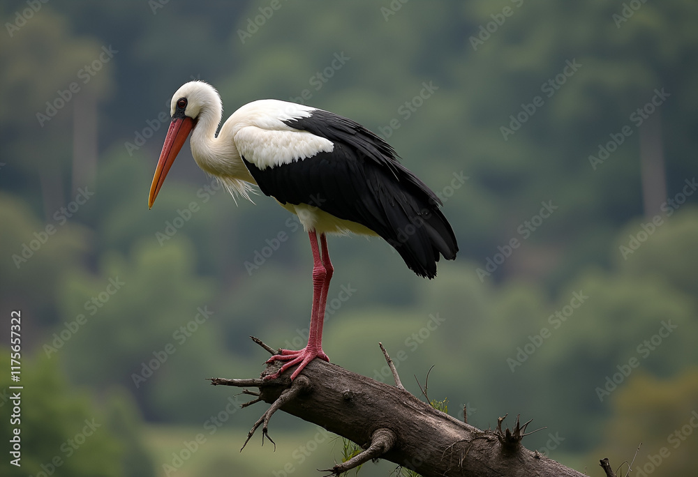 Fototapeta premium A Stork
