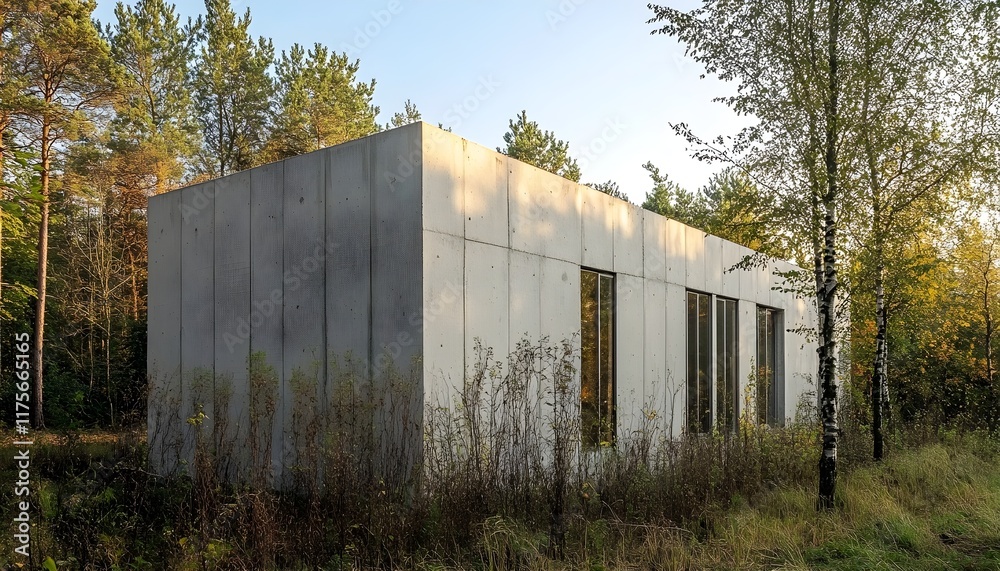 Modern Minimalist Concrete House in the Forest Modern Minimalist Concrete House in the Forest