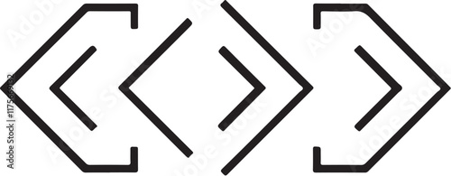 Vector Arrow Icon Set - Collection of Dynamic Arrows on White Background