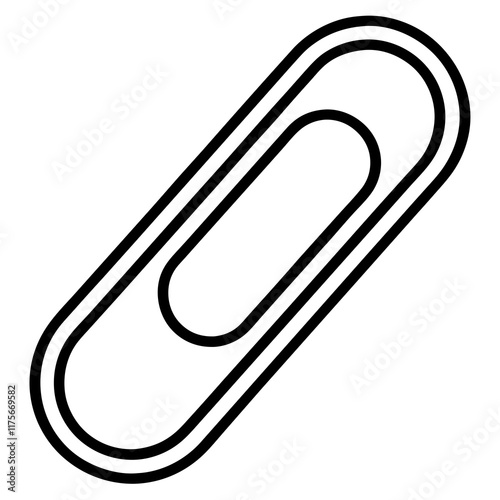 Elegant Paperclip Line Design