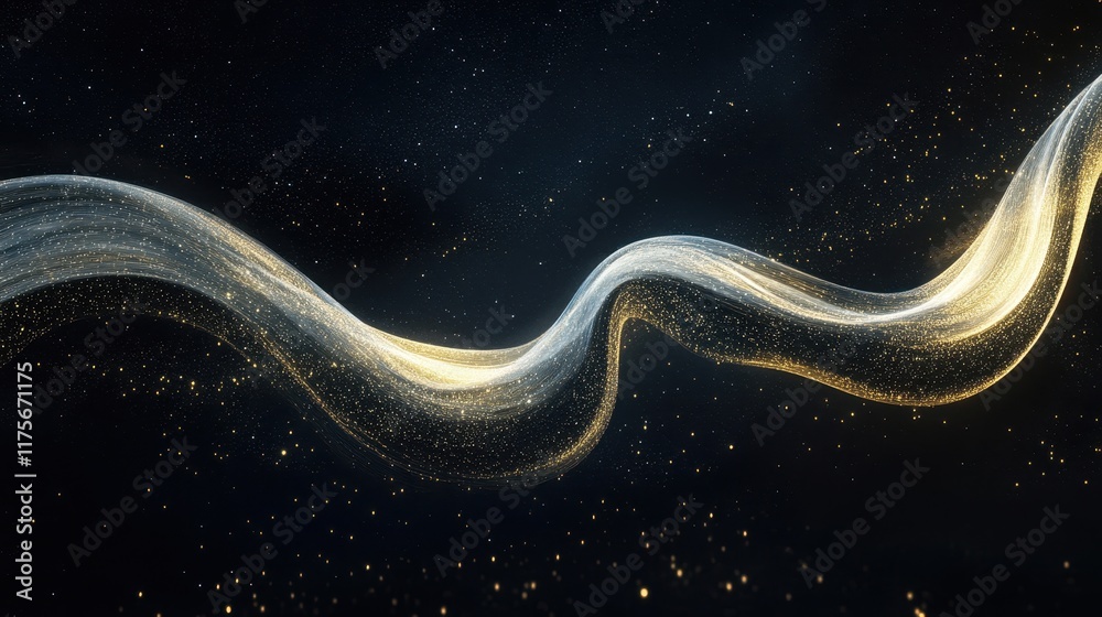 Abstract Light Trails Forming Snake Shape Abstract Light Trails Forming Snake Shape