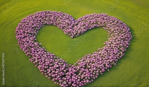 A surreal landscape of endless hearts stretching