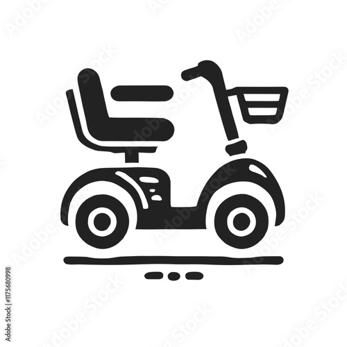 Electric mobility scooter for independent transport in modern design