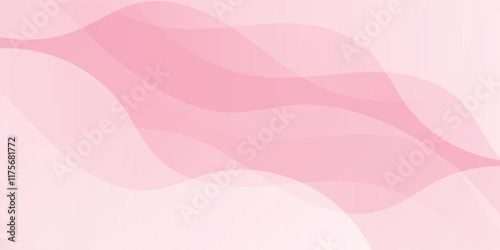 Abstract colorful pink curve background, pink beauty dynamic wallpaper with wave shapes. Template banner background for beauty products, sales, ads,