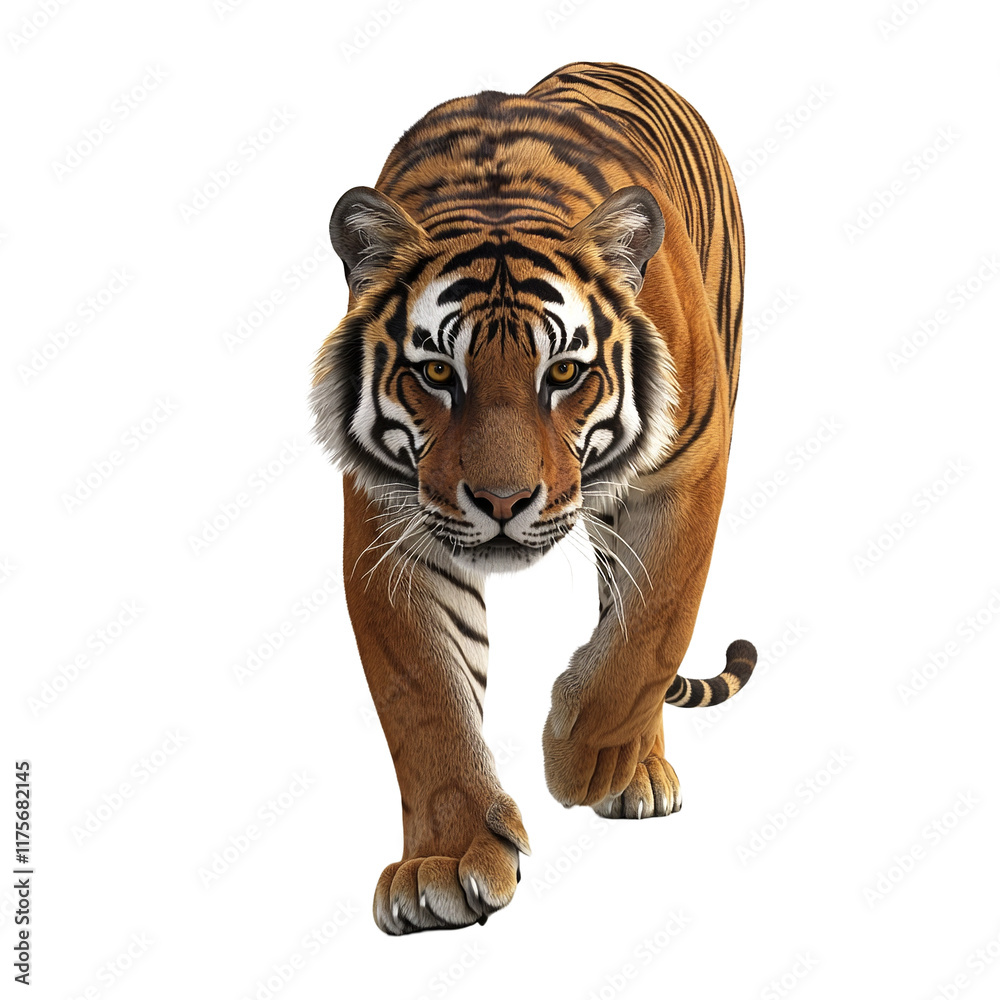 Obraz premium a picture of an animal running against a transparent background, PNG image, PNG file, Generative art.