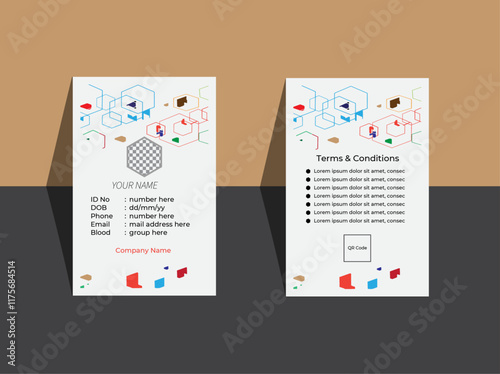 Foto This ID card is a standard size and ready to print