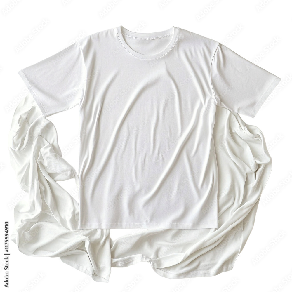 a blank white t - shirt with long sleeves on a transparent background, PNG image, PNG file, Generative art. a blank white t - shirt with long sleeves on a transparent background, PNG image, PNG file, Generative art.