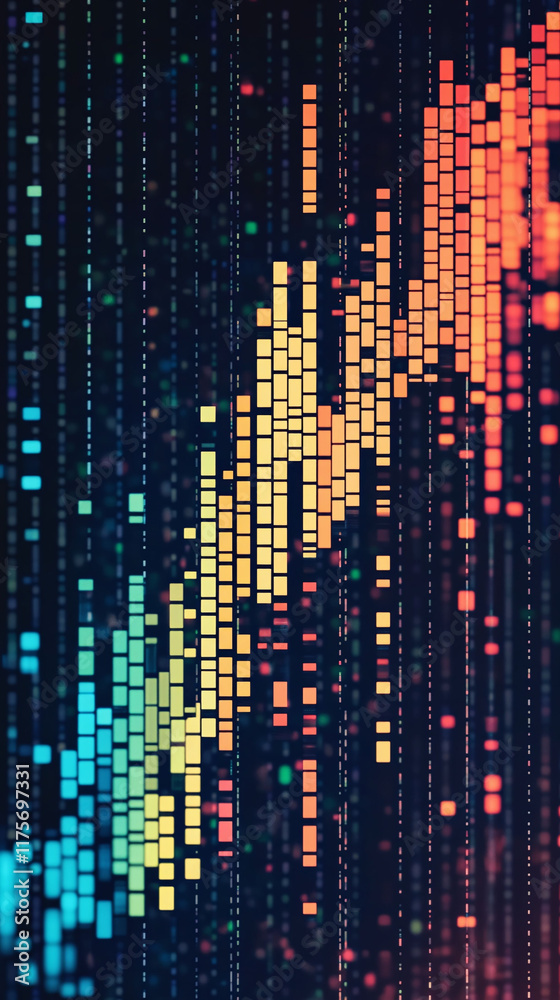 Pixel graph of bond yields across various durations in a colorful pixel art style. Pixel graph of bond yields across various durations in a colorful pixel art style.