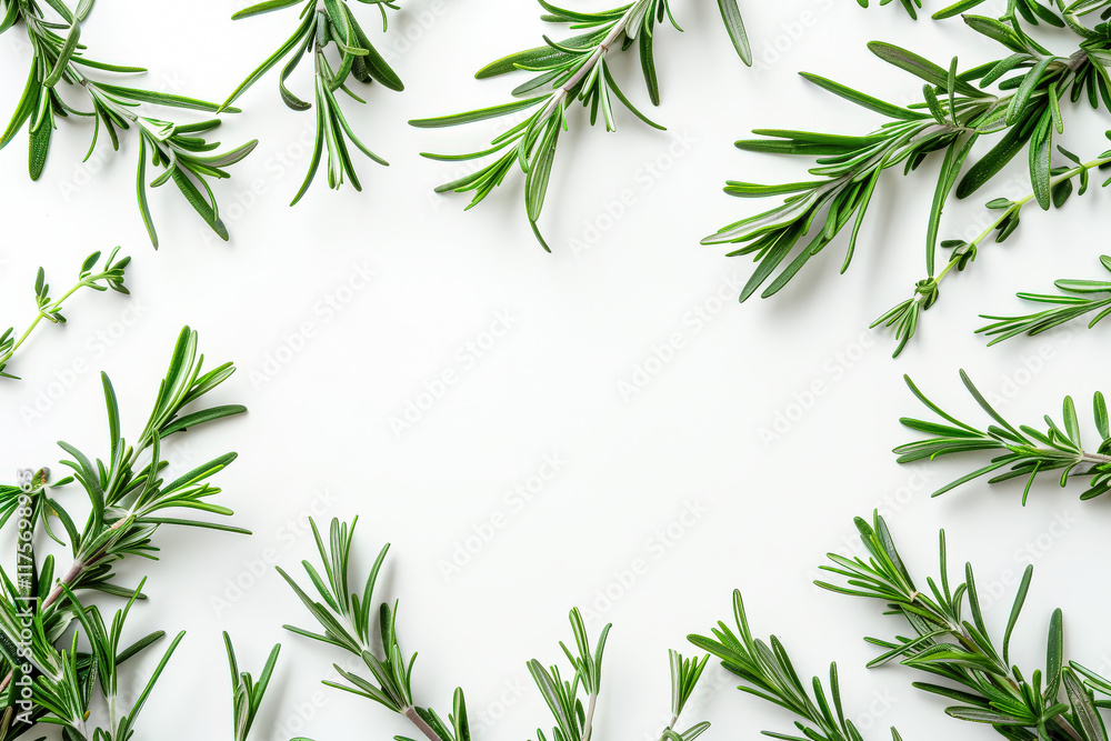 Close up of green leaves of a plant, with a white background Close up of green leaves of a plant, with a white background