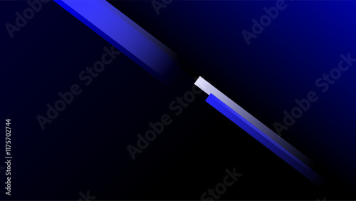 Double side shades of blue gradient black abstract background