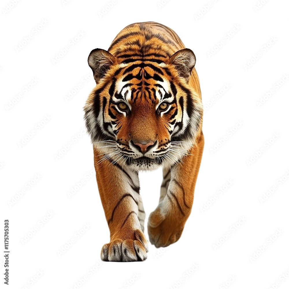 Obraz premium isolated picture of an animal running on a transparent background, photo PNG image, PNG file, Generative art.