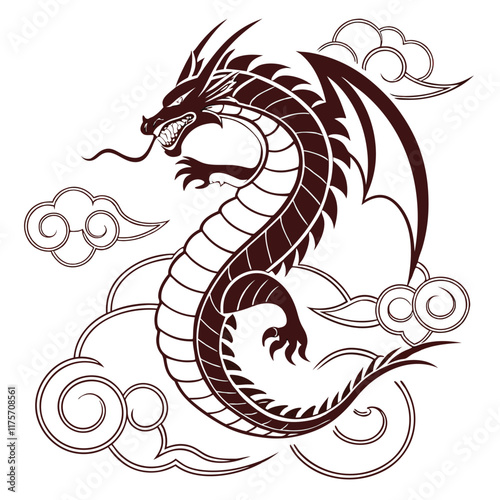 Dragon Silhouette: A Symbol of Mythical Fantasy
