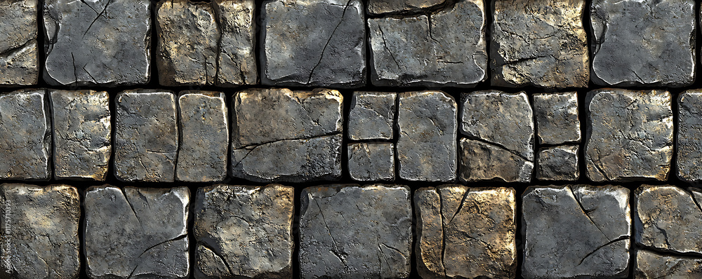 Obraz premium Rustic Natural Stone Wall Texture
