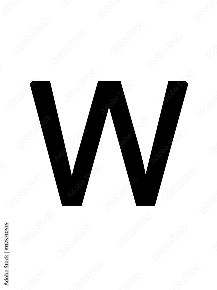 a letter W