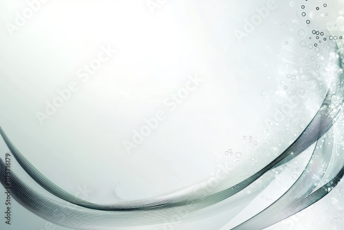 Green illustration with blue wave design on white background ,Generated By Ai