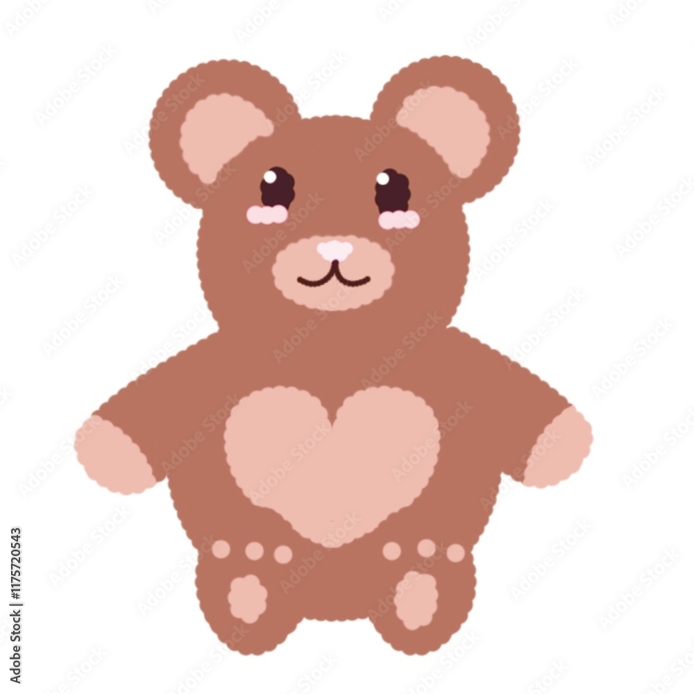 Fototapeta premium teddy bear with heart
