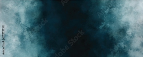 Moody turquoise cloudlike overlay with soft edges for an elegant, ethereal look

