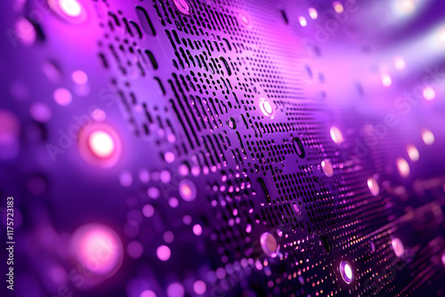 Wallpaper Mural purple metallic abstract background showcases a futuristic surface adorned with high-tech materials, creating an intriguing and captivating visual representation of advanced technology Torontodigital.ca