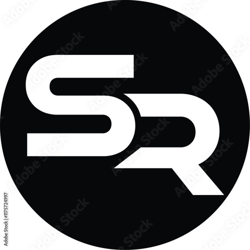 Initial Letter SR or RS typography logo design vector with business card design