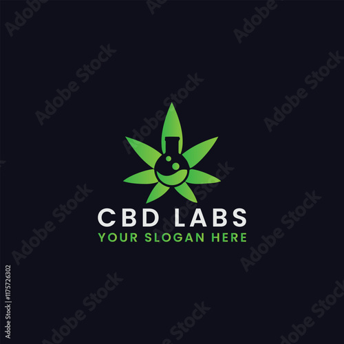 marijuana cbd health logo design