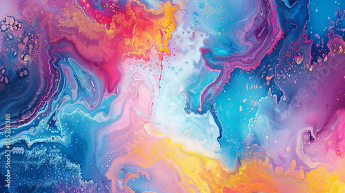 A Splash of Color: Colorful Abstract Texture for Bold Interiors