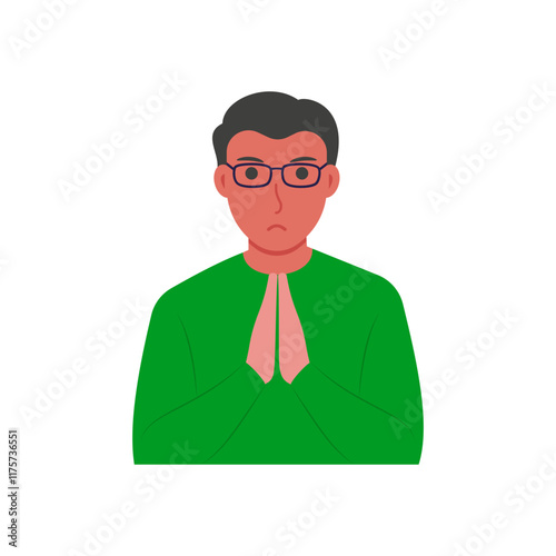 Sorry Flat Icon, Vector illustration