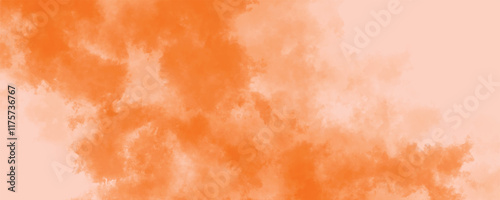 Layers of soft, diffused orange light merging into a calming horizon
