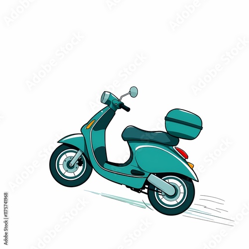 Teal Scooter Zoom  photo