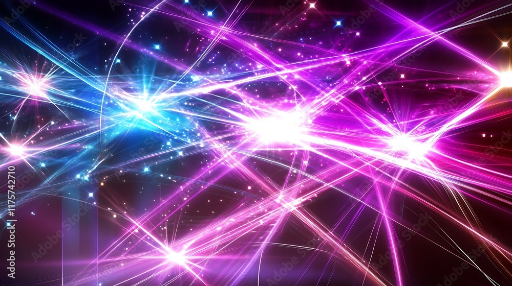 Abstract Light Trails Displaying Vivid Colors and Energy Abstract Light Trails Displaying Vivid Colors and Energy