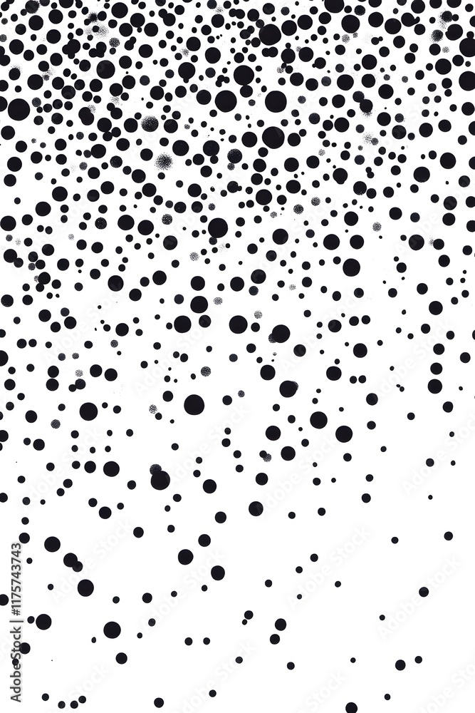 The abstract monochrome background with a dense repetitive stipple pattern of black dots on a white canvas The abstract monochrome background with a dense repetitive stipple pattern of black dots on a white canvas