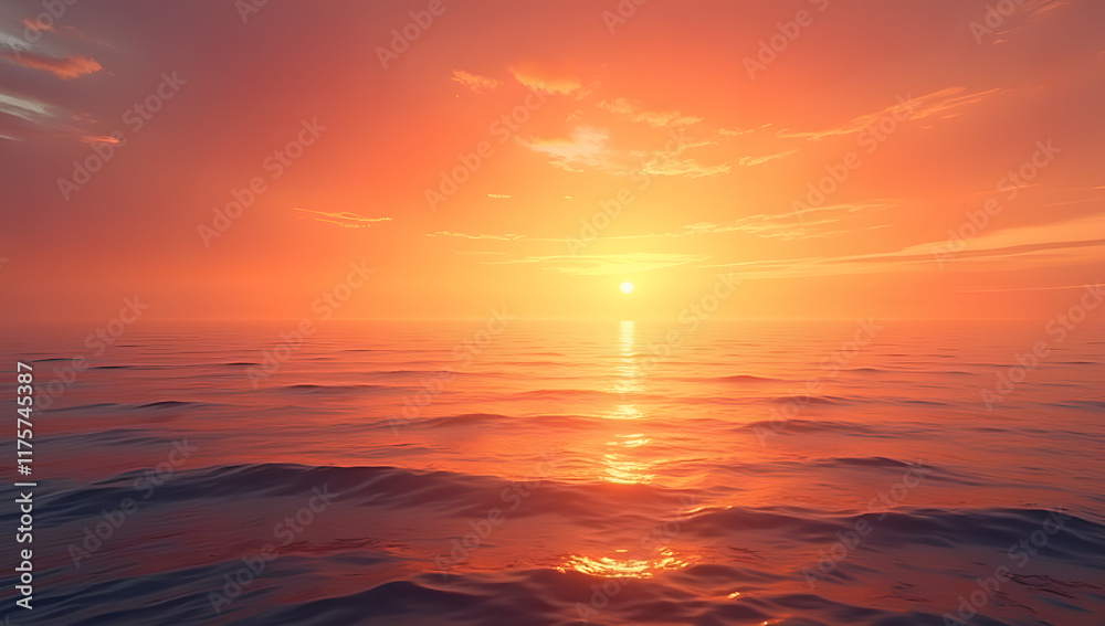 Obraz premium Photorealistic Beauty of Dusk