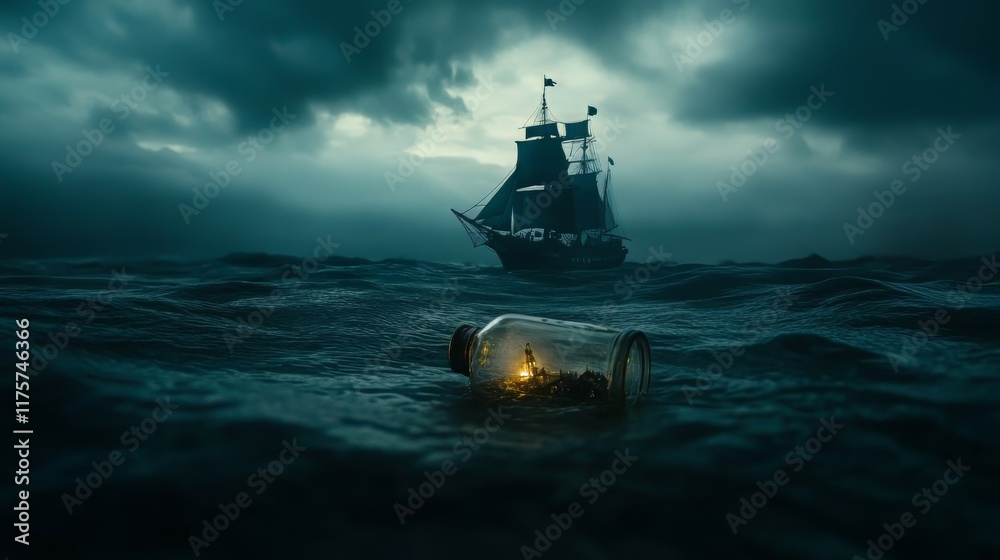 Obraz premium ship in the sea