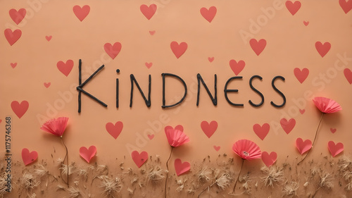  World Kindness Day. Act of kindness. sharing love, helping, charity. Spread positivity and tolerance. AI generated image, ai.