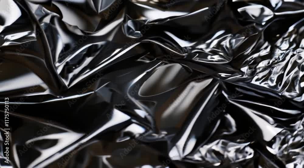 Slow motion abstract black color fabric silk wavy texture background. generated with AI Slow motion abstract black color fabric silk wavy texture background. generated with AI