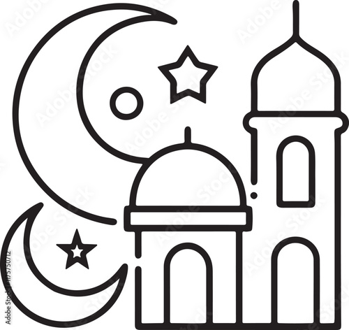 islamic calligraphy of mosque