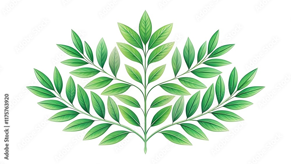 Fototapeta premium branch structure symmetrical leaf pattern