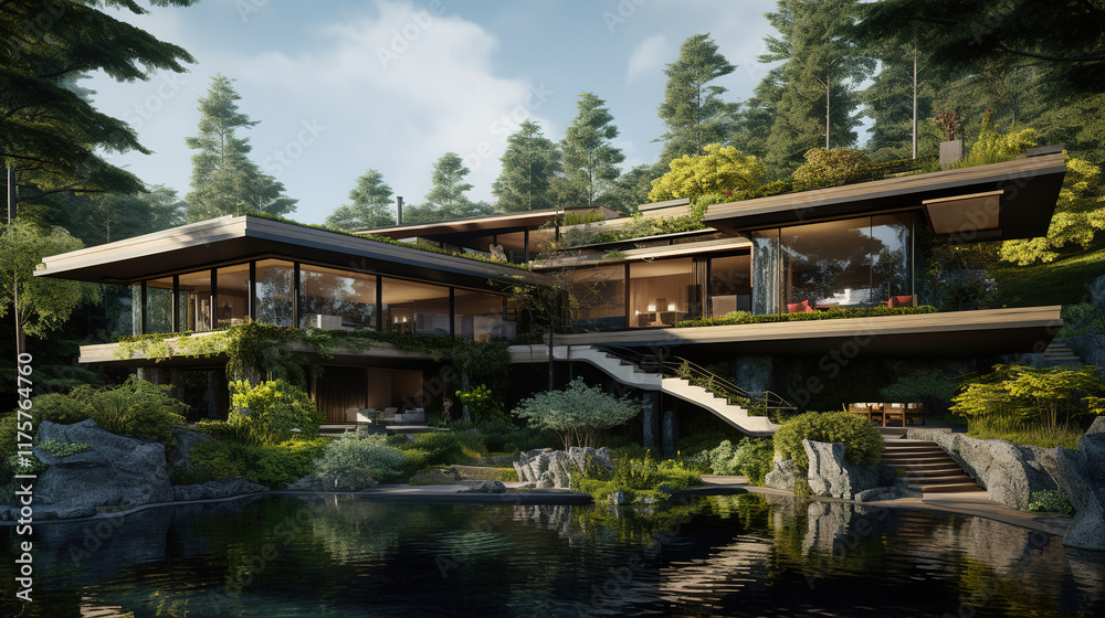 Modern Luxury Home nestled in the Forest Modern Luxury Home nestled in the Forest