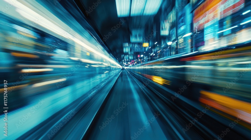 Defocused blue blurred motion abstract background. Dynamic and widescreen composition. Defocused blue blurred motion abstract background. Dynamic and widescreen composition.