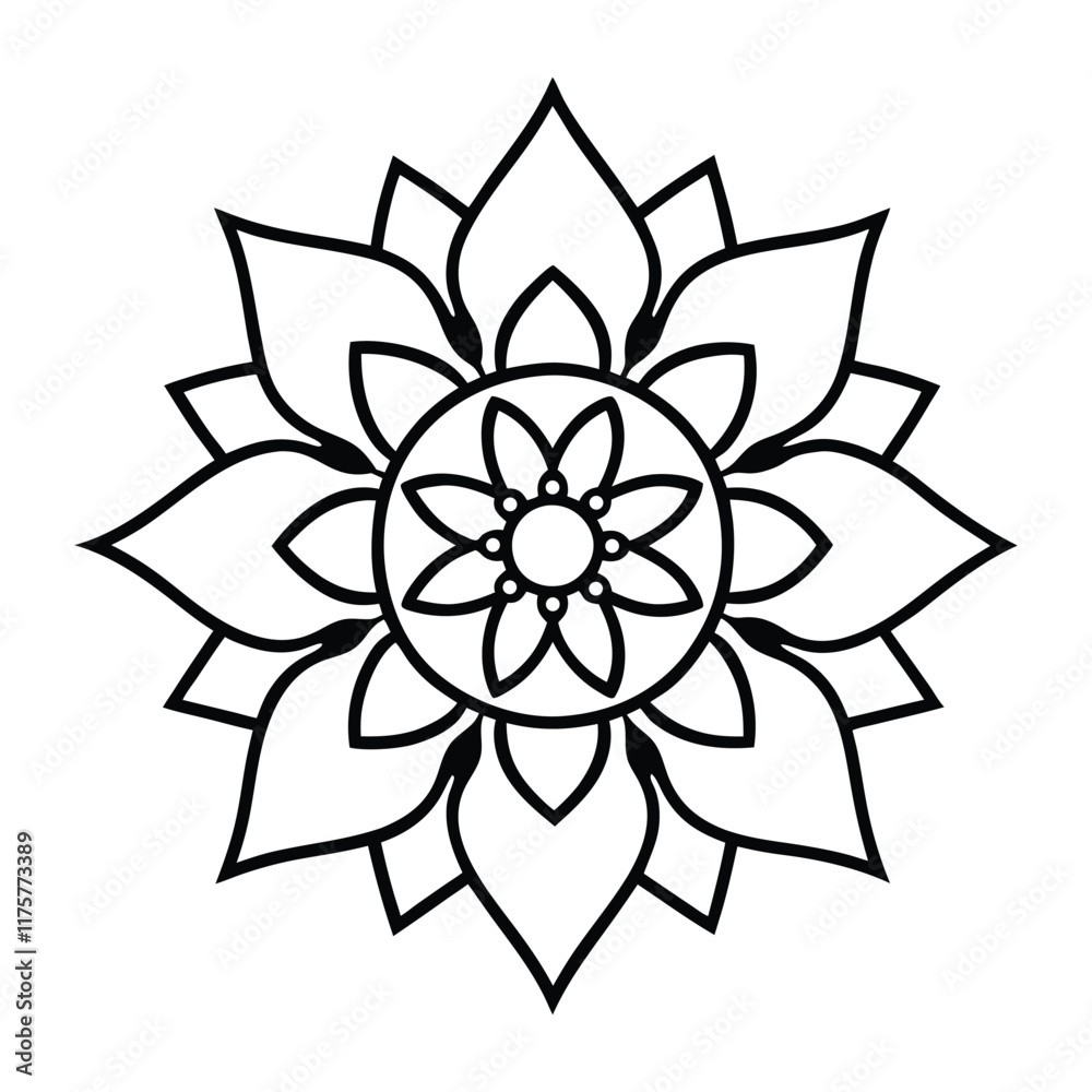 Professional Mandala Design with Symmetrical Layout and Intricate Details-14 Professional Mandala Design with Symmetrical Layout and Intricate Details-14