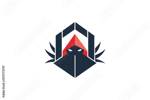 A striking logo design utilizes negative space to create a minimalist look with angular shapes and vivid colors, Construct a minimalist logo using negative space to create a hidden image Free Download A striking logo design utilizes negative space to create a minimalist look with angular shapes and vivid colors, Construct a minimalist logo using negative space to create a hidden image - GFXLoad