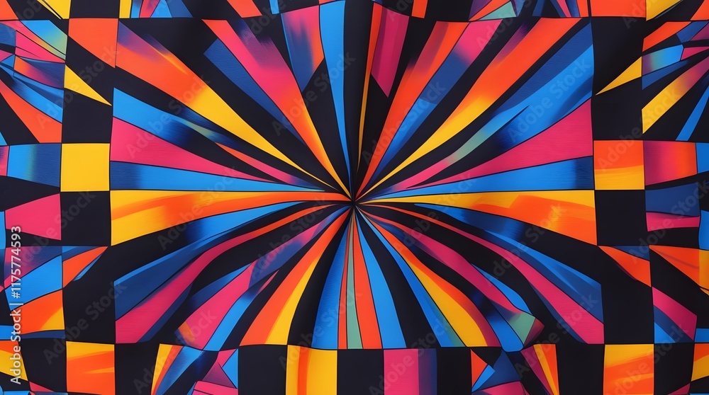 Radiant Rhythm: A Vibrant Checkerboard Cotton Fabric Design Featuring Dynamic Rays
Radiant Rhythm: A Vibrant Checkerboard Cotton Fabric Design Featuring Dynamic Rays