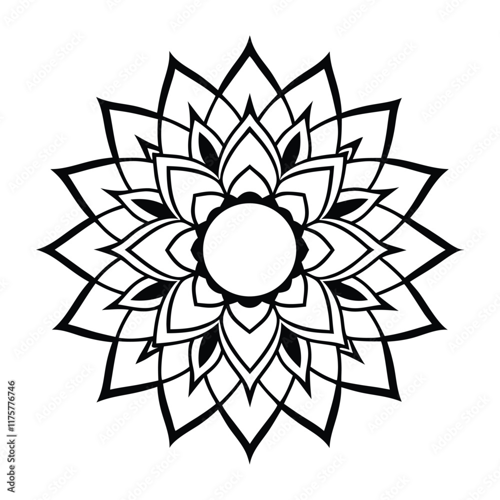 Professional Mandala Design with Symmetrical Layout and Intricate Details-51 Professional Mandala Design with Symmetrical Layout and Intricate Details-51
