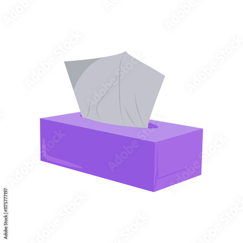 Tissue Paper Flat Icon, Vector illustration