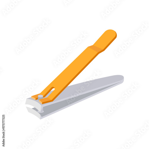 Nail Clippers Flat Icon, Vector illustration