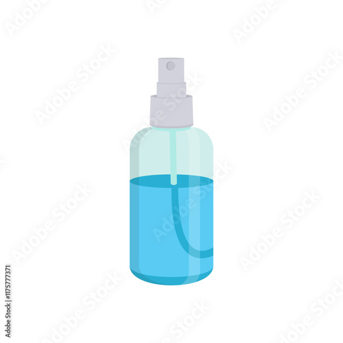 Alcohol Spray Flat Icon, Vector illustration