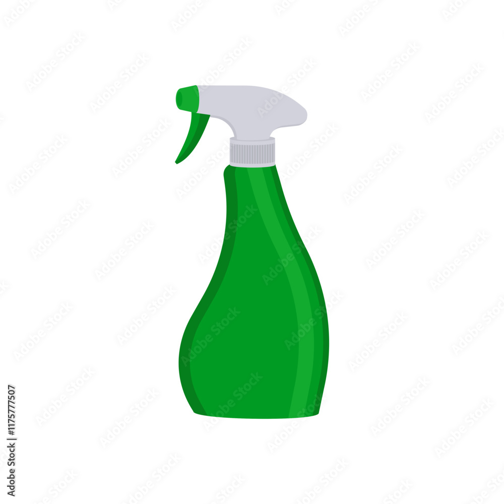 Detergent Spray Bottle Flat Icon, Vector illustration Detergent Spray Bottle Flat Icon, Vector illustration