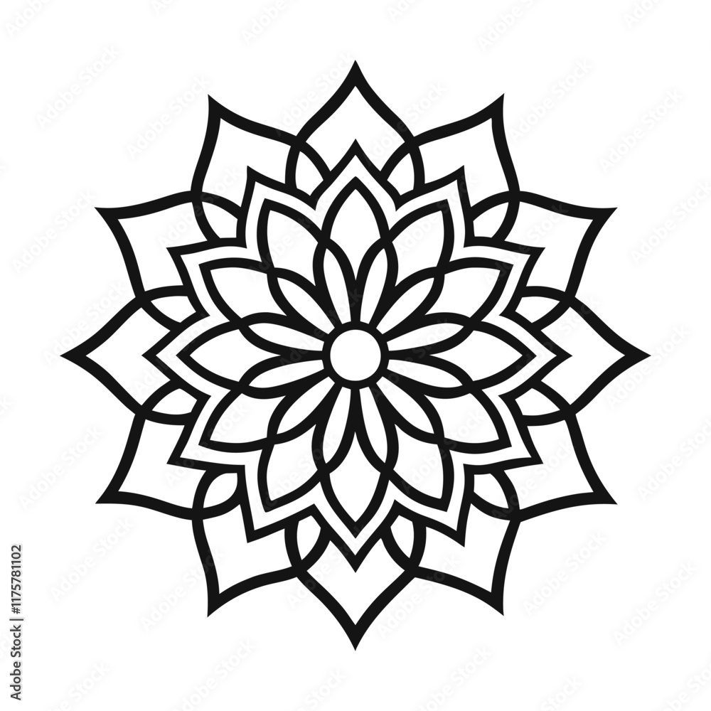 Professional Mandala Design with Symmetrical Layout and Intricate Details-95 Professional Mandala Design with Symmetrical Layout and Intricate Details-95