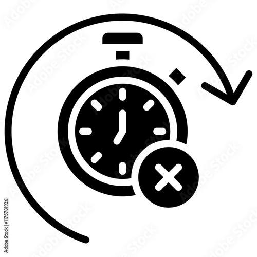 Expired vector contact us communication glyph icon
