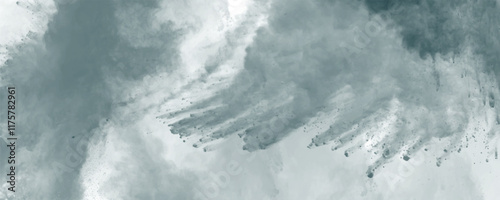 Misty brushstrokes stretch across the canvas, unraveling a tranquil and ethereal dreamscape bathed in serenity.

